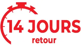 Profitez de notre politique de retour de 14 jours légaux pour des achats sans souci. Votre satisfaction est notre priorité!