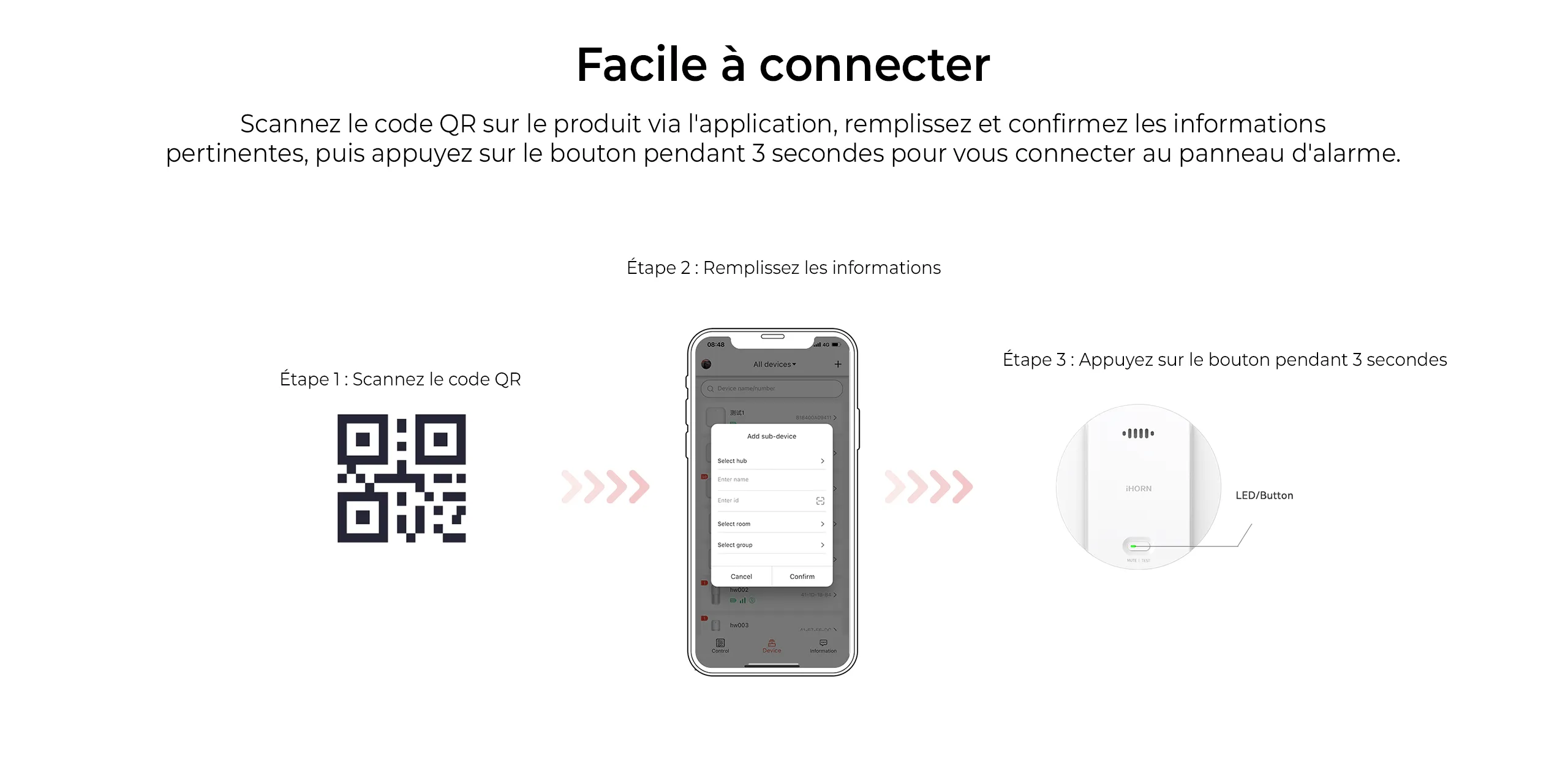 Détecteur de fumée autonome, idéal pour un usage résidentiel et professionnel.