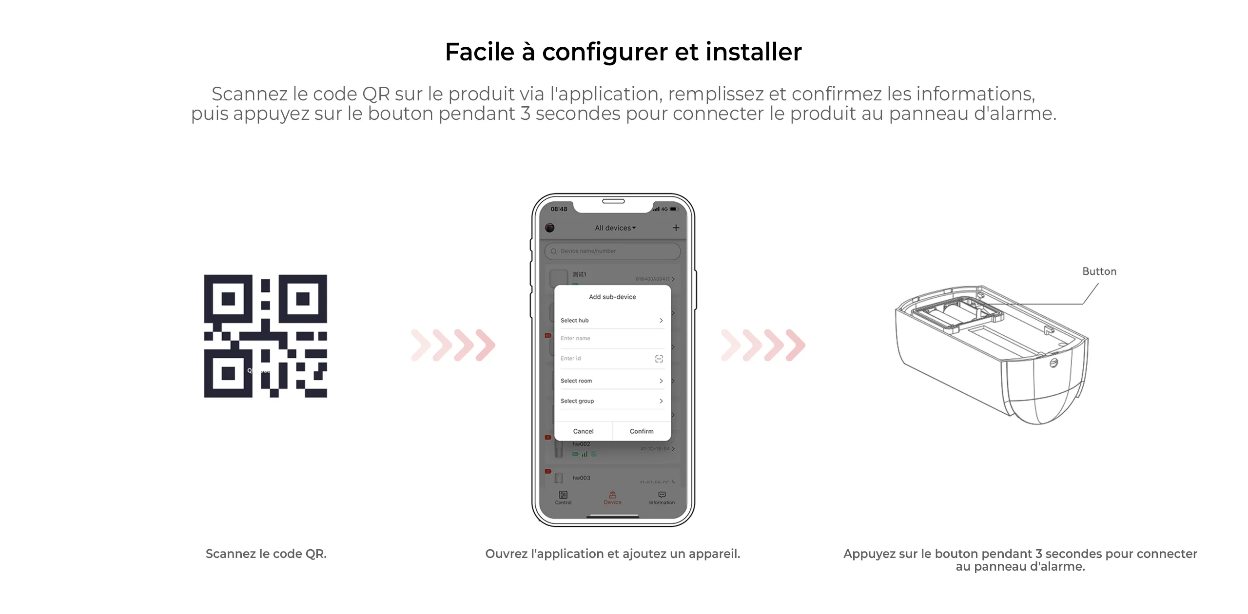 LH-934FK, protection contre les interférences, conforme aux normes EN 50131-2-4.