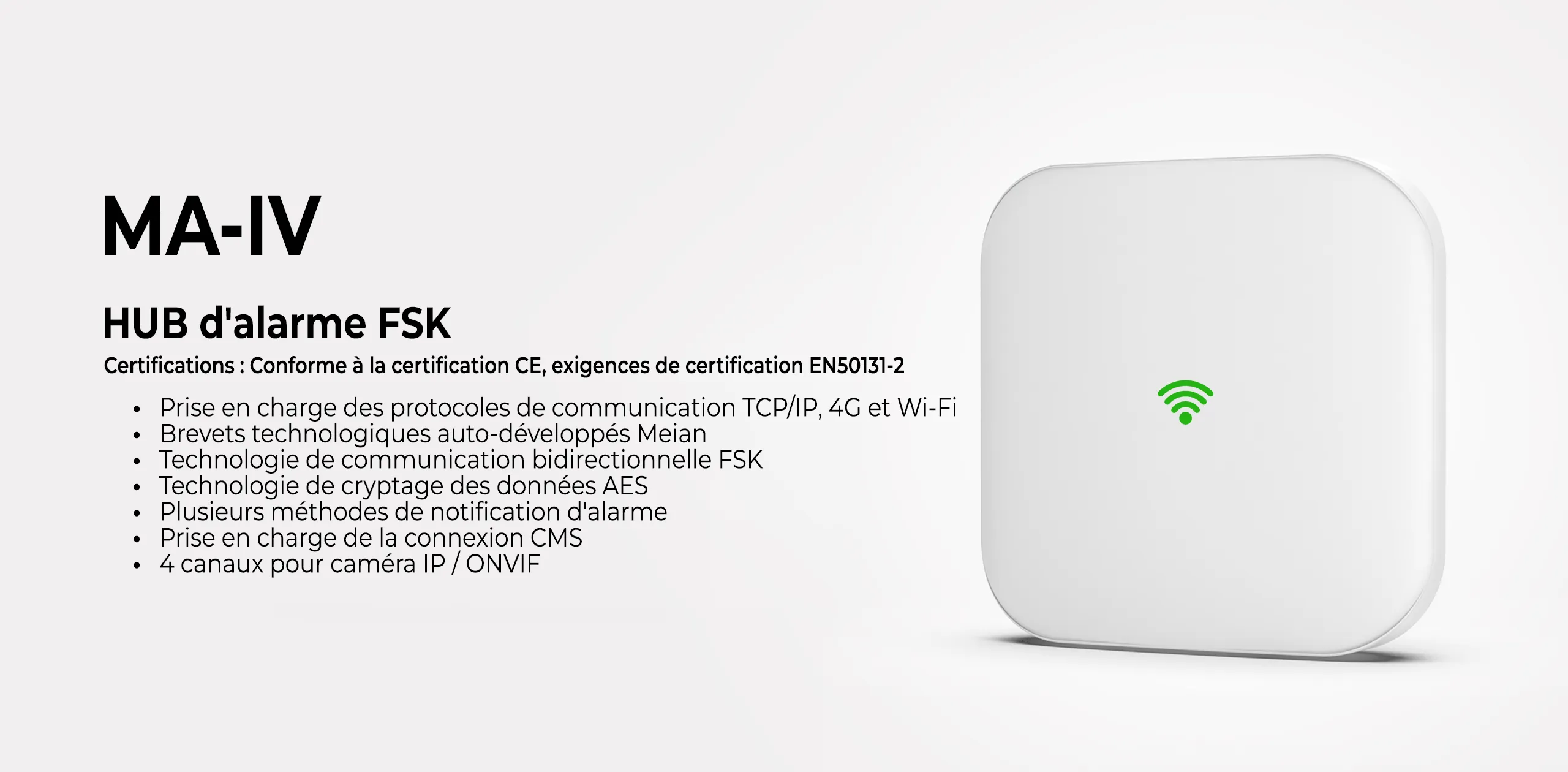 Centrale d'alarme MA-IV 433 MHz – Protection avancée sans abonnement