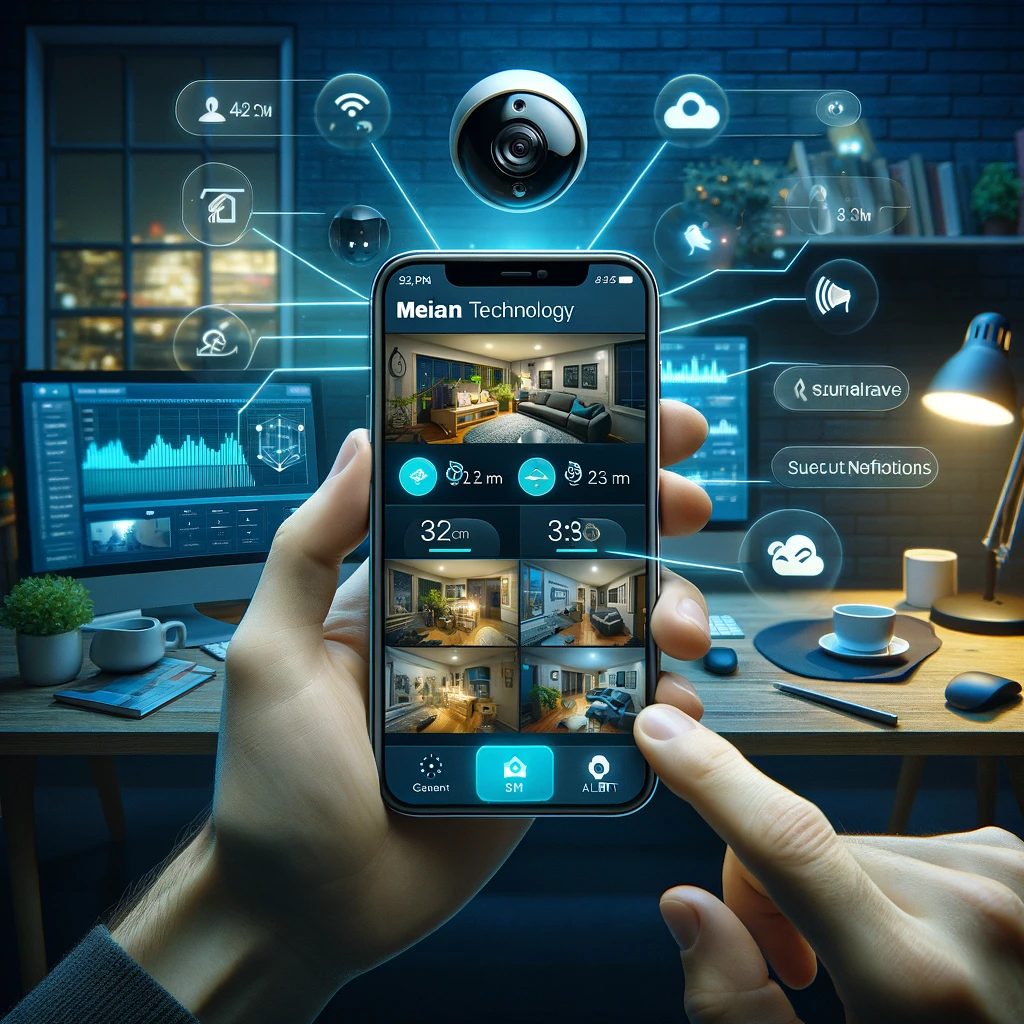 Surveillez votre sécurité où que vous soyez avec l'application mobile Meian Technology : contrôle à distance pour une tranquillité d'esprit totale.