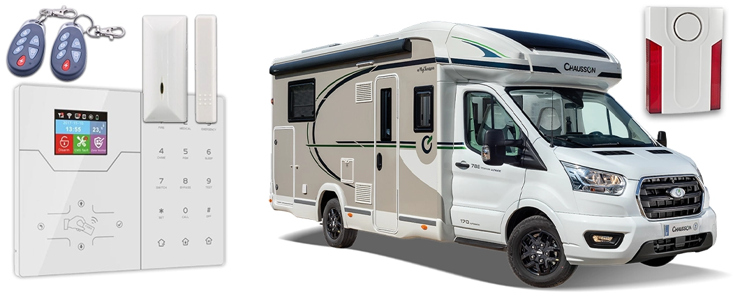 Alarme GSM pour Camping-Car : Surveillance Sans Fil Connectée 4G avec Carte SIM